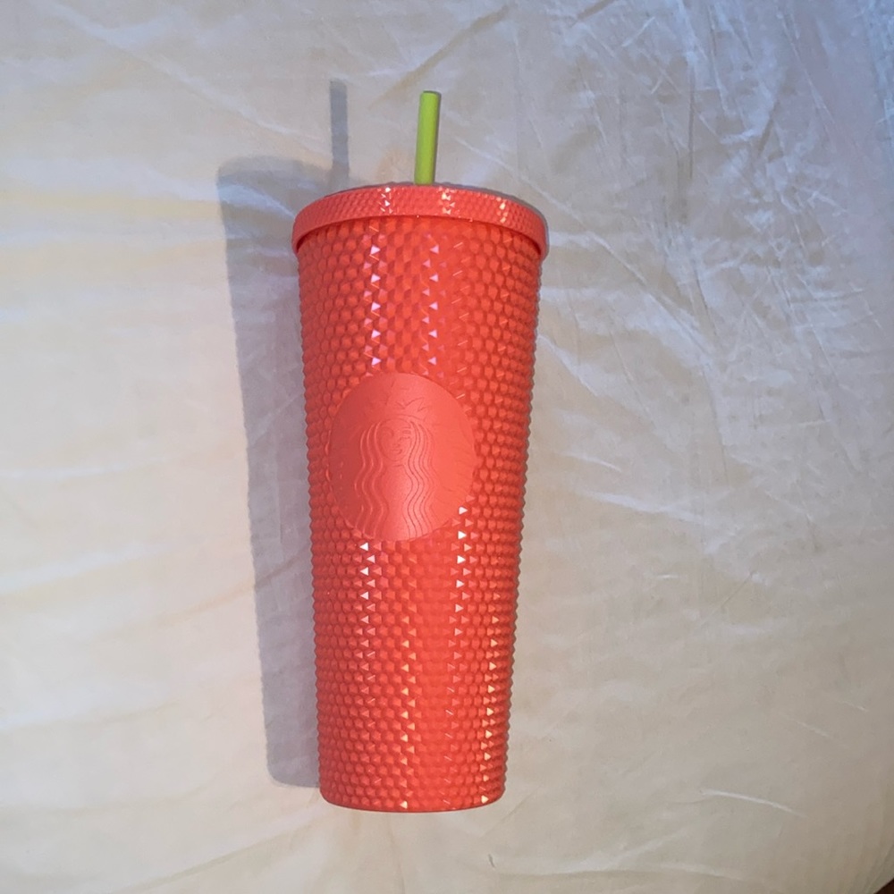 Starbucks Neon Pink Studded Cup, New